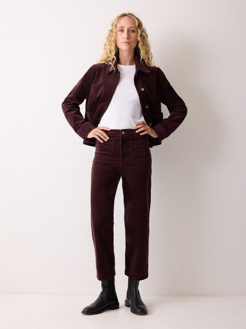 Cord Patch Pocket Jean | Purple
