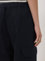 Cotton Viscose Cargo Trouser | Navy
