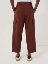 Cotton Viscose Cargo Trouser | Red