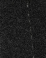 Boiled Wool Blend Trouser | Dark Grey