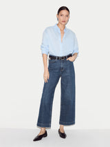 Tyne Wide Leg Cropped Jean | Vintage Mid Blue
