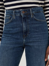 Tyne Wide Leg Cropped Jean | Vintage Mid Blue