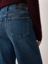 Tyne Wide Leg Cropped Jean | Vintage Mid Blue