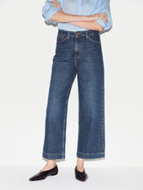 Tyne Wide Leg Cropped Jean | Vintage Mid Blue