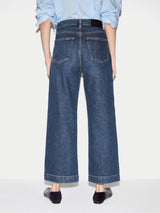 Tyne Wide Leg Cropped Jean | Vintage Mid Blue
