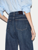Tyne Wide Leg Cropped Jean | Vintage Mid Blue