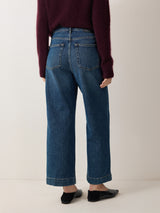 Tyne Wide Leg Cropped Jean | Vintage Mid Blue