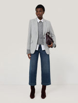 Tyne Wide Leg Cropped Jean | Vintage Mid Blue