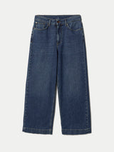 Tyne Wide Leg Cropped Jean | Vintage Mid Blue