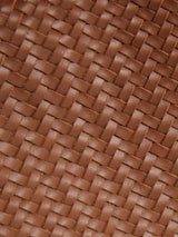 Woven Leather Pouch | Tan