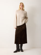 Leather Heeled Riding Boot | Brown