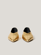 Linnie Flat Pointed Ballerina | Gold