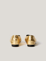 Linnie Flat Pointed Ballerina | Gold