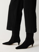 Suede Valerie Ankle Boot | Black