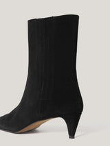 Suede Valerie Ankle Boot | Black