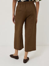 Mara Linen Relaxed Trouser | Brown