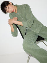 Cooper Denim Cropped Jacket | Washed Green