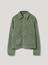 Cooper Denim Cropped Jacket | Washed Green