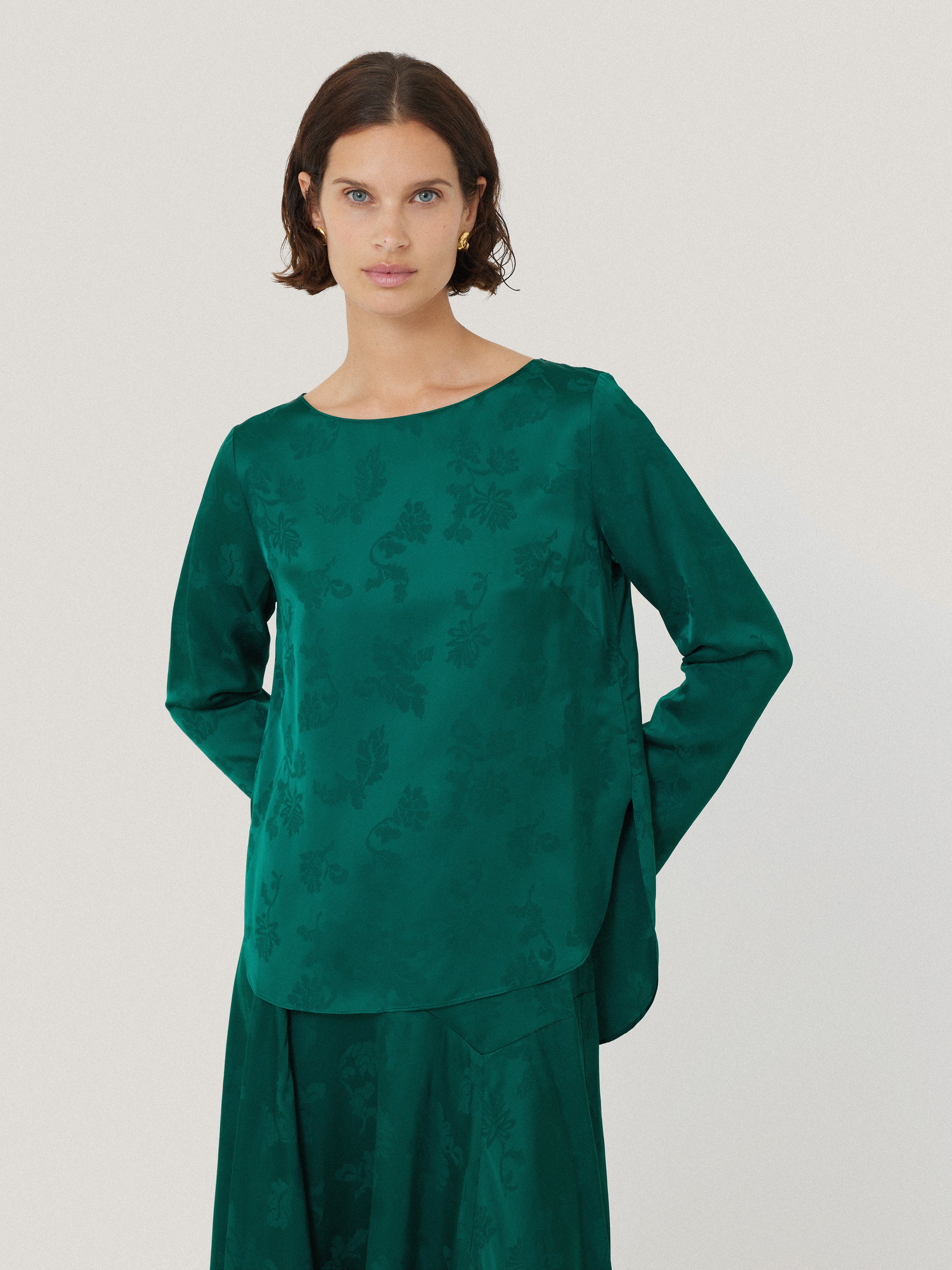 Robe Jigsaw En Jacquard à Pois, Taille Tombante - Taille 10, Noire, Style Mini