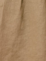 Linen Pleated Bermuda Short | Sand