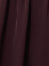 Draped Tie Detail Top | Oxblood