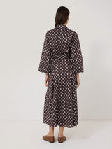 Tulip Voile Midi Dress | Oxblood