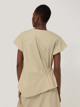 Cotton Mix Relaxed Tunic | Neutral