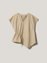 Cotton Mix Relaxed Tunic | Neutral