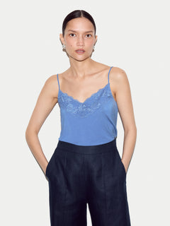 Modal Lace Vest | Cornflower