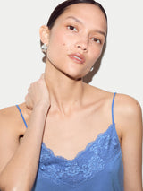Modal Lace Vest | Cornflower