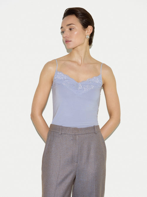 Modal Lace Vest | Iris Whisper