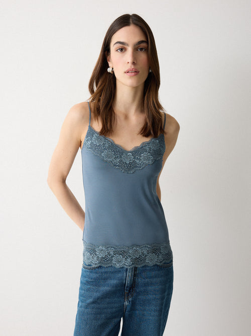 Modal Lace Vest | Summer Storm