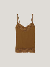 Modal Lace Vest | Golden Ochre
