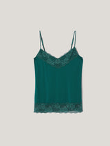 Modal Lace Vest | Sherwood Green