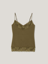 Modal Lace Vest | Light Chestnut