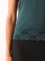 Modal Lace Vest | Sovereign Green