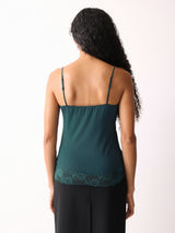 Modal Lace Vest | Sovereign Green