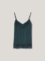 Modal Lace Vest | Smoke