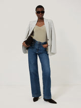 Modal Lace Vest | Ash Grey