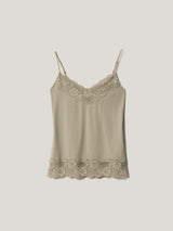 Modal Lace Vest | Ash Grey