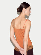 Modal Lace Vest | Orange