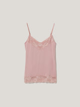 Modal Lace Vest | Haze Pink