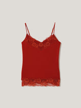Modal Lace Vest | Cayenne