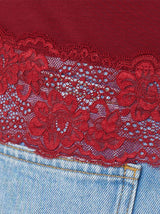 Modal Lace Vest | Cinema Red