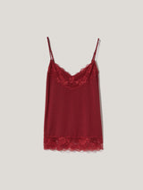 Modal Lace Vest | Cinema Red