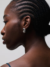 Molten Stud Earring | Silver
