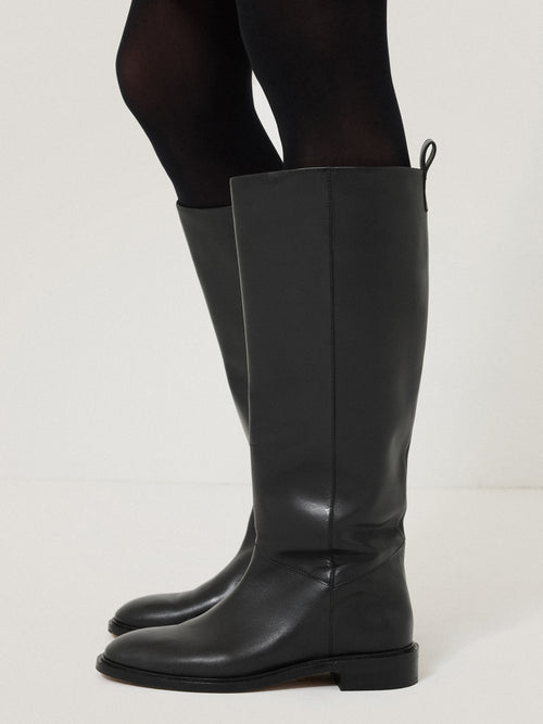 Heritage Leather Riding Boot | Black – Jigsaw