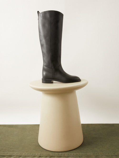 Heritage Leather Riding Boot | Black – Jigsaw