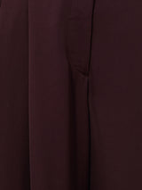 Satin Wide Leg Trouser | Oxblood