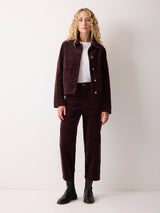 Cord Patch Pocket Jacket | Purple
